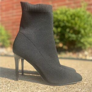 INC International Concepts Elegant Black Sock Heels